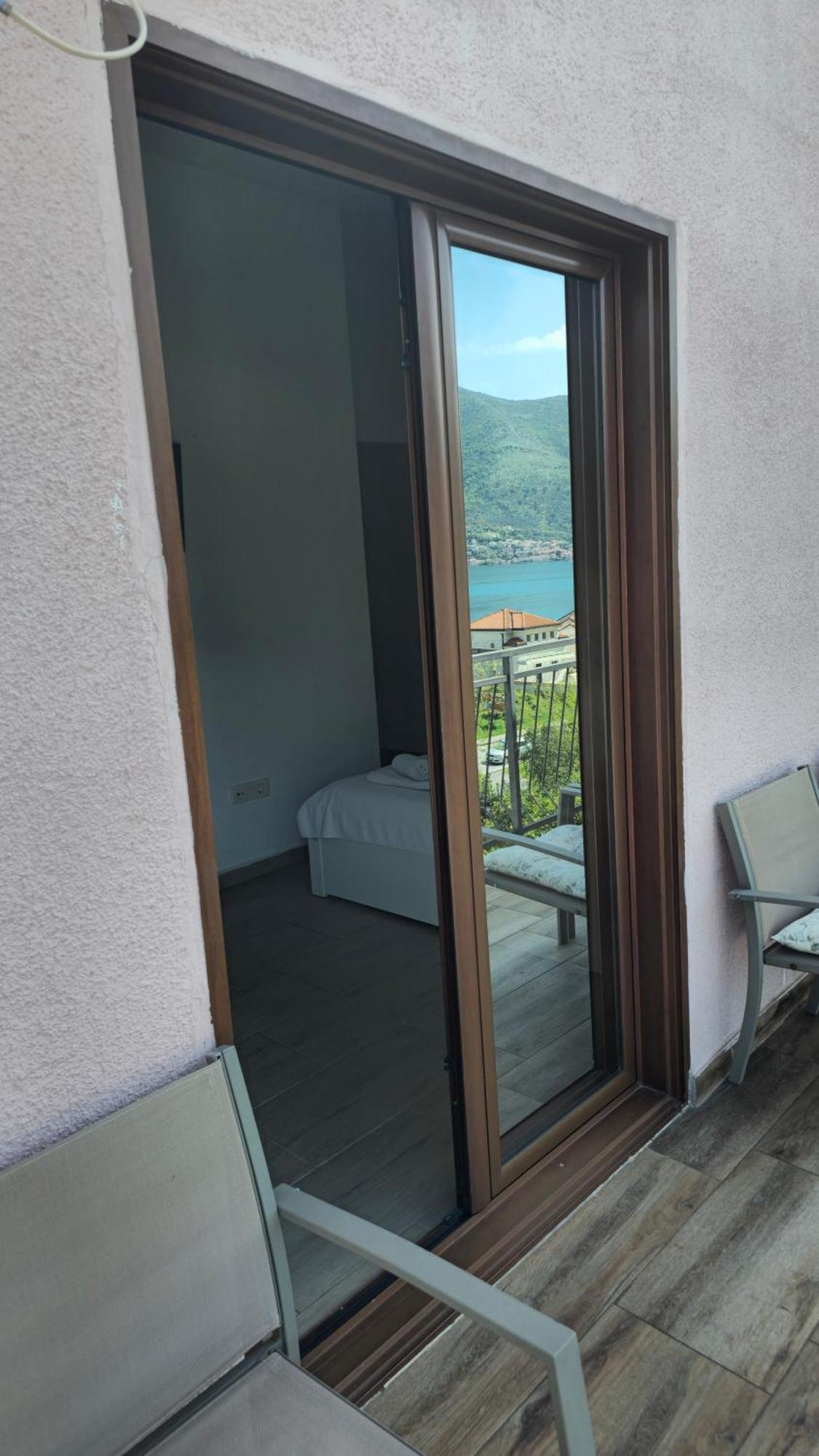 Modern Seaside Escape - Stunning Sea View - Private & Stylish Apartment Котор Екстериор снимка