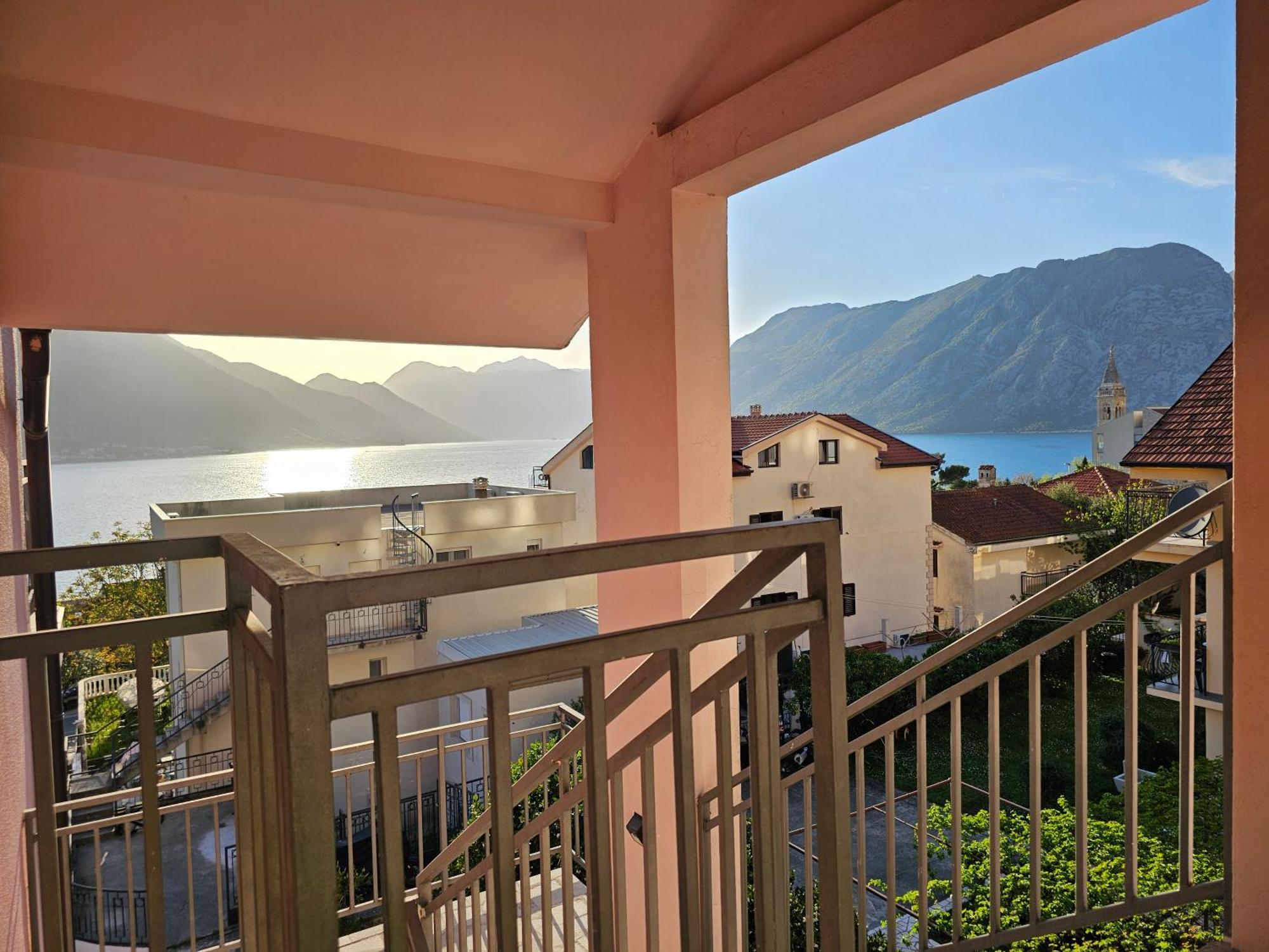 Modern Seaside Escape - Stunning Sea View - Private & Stylish Apartment Котор Екстериор снимка
