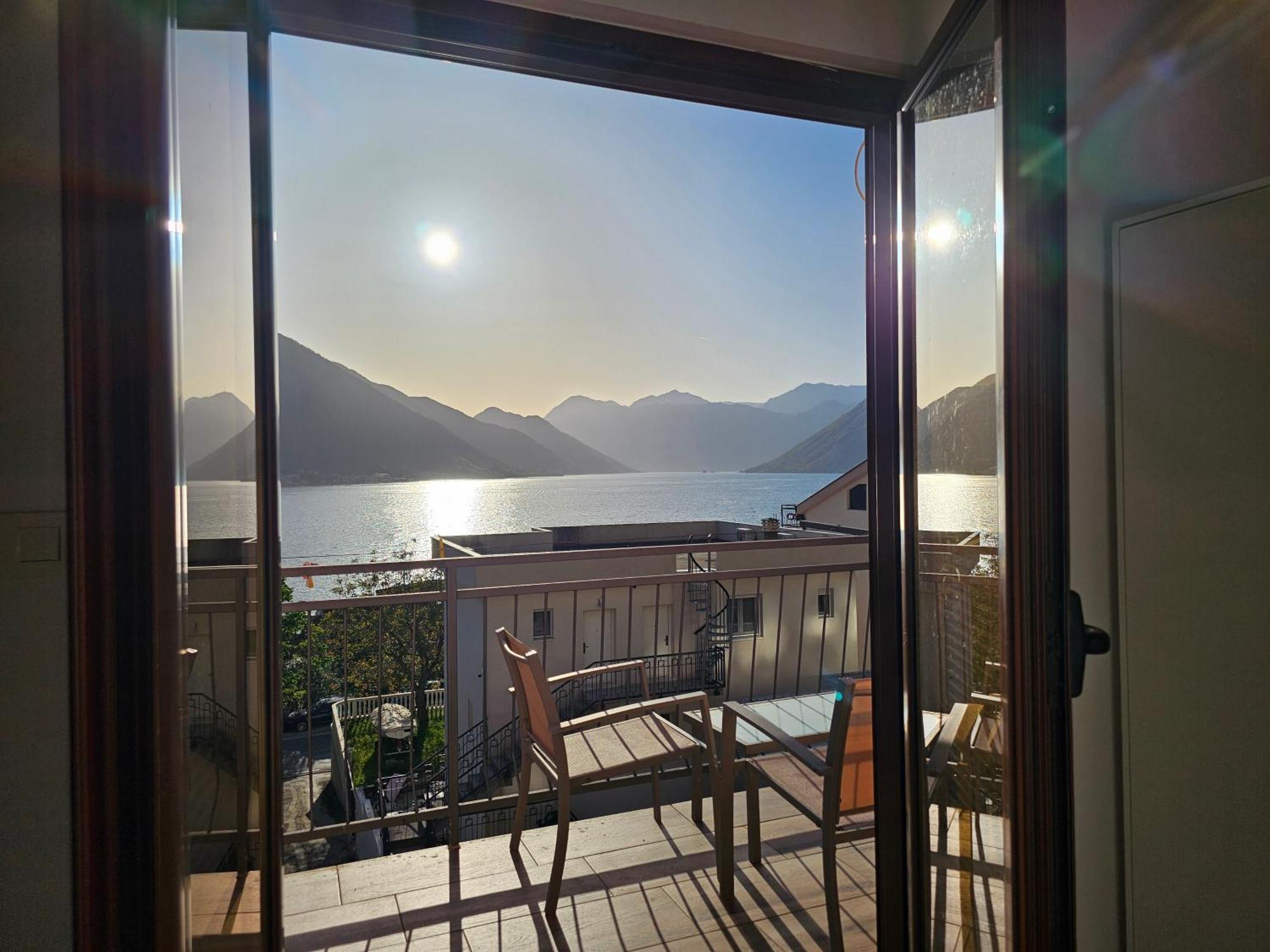 Modern Seaside Escape - Stunning Sea View - Private & Stylish Apartment Котор Екстериор снимка