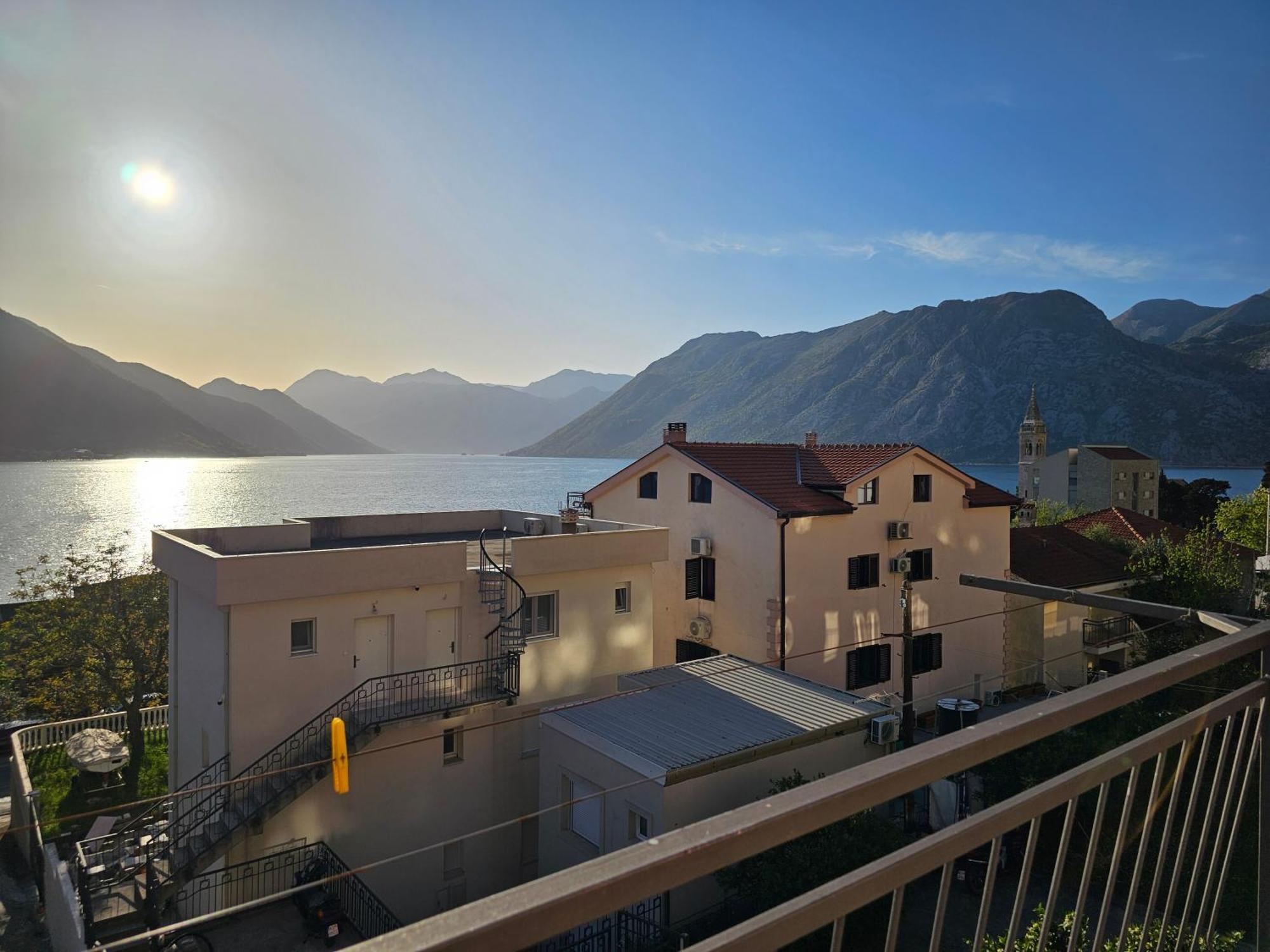 Modern Seaside Escape - Stunning Sea View - Private & Stylish Apartment Котор Екстериор снимка