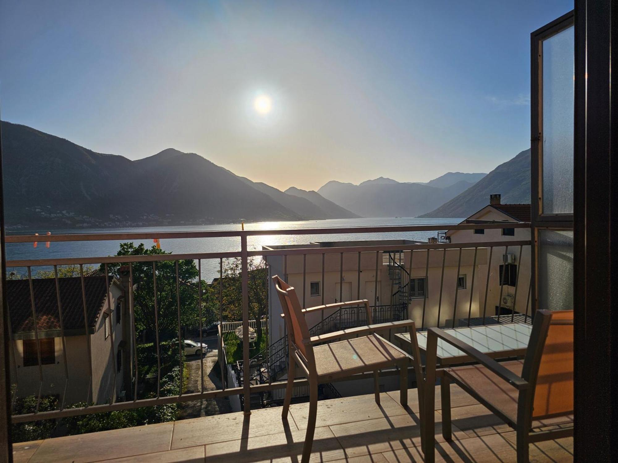 Modern Seaside Escape - Stunning Sea View - Private & Stylish Apartment Котор Екстериор снимка
